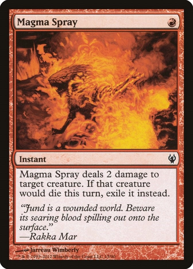 Image for Magma Spray (Duel Decks: Izzet vs. Golgari) (15) - Magic: The Gathering