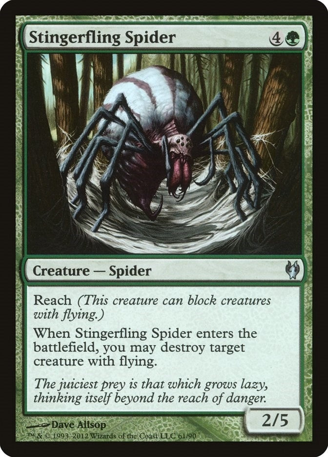 Image for Stingerfling Spider (Duel Decks: Izzet vs. Golgari) (61) - Magic: The Gathering