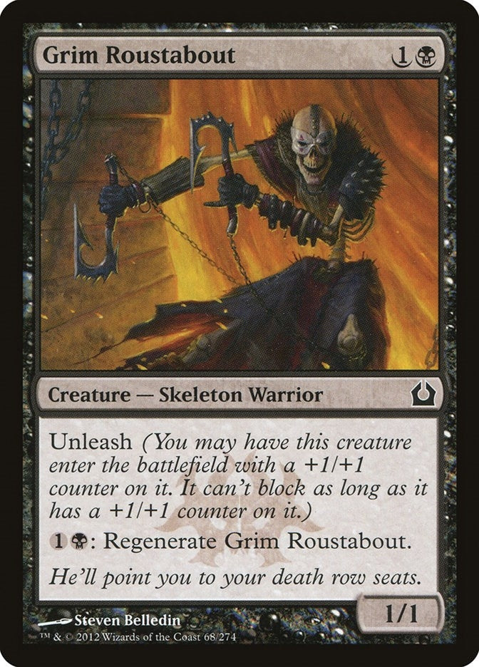 Image for Grim Roustabout (Return to Ravnica) (68) - Magic: The Gathering