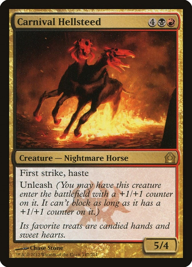 Image for Carnival Hellsteed (Return to Ravnica) (147) - Magic: The Gathering