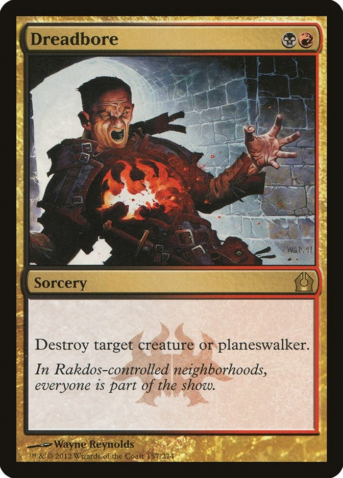 Image for Dreadbore (Return to Ravnica) (157) - Magic: The Gathering
