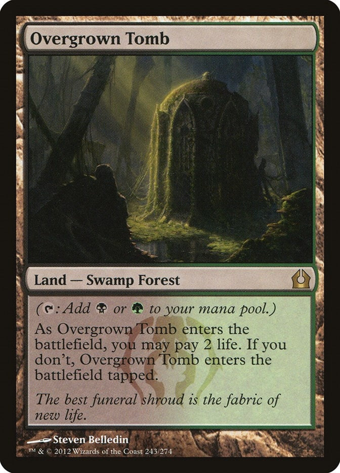 Image for Overgrown Tomb (Return to Ravnica) (243) - Magic: The Gathering