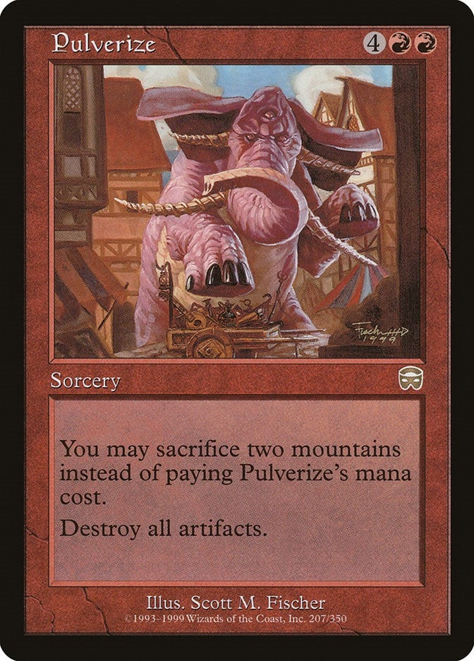 Image for Pulverize (Mercadian Masques) (207) - Magic: The Gathering