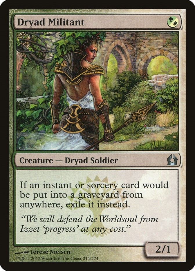 Image for Dryad Militant (Return to Ravnica) (214) - Magic: The Gathering