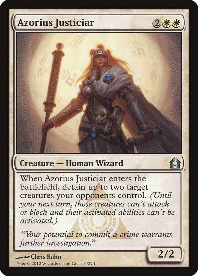 Image for Azorius Justiciar (Return to Ravnica) (6) - Magic: The Gathering