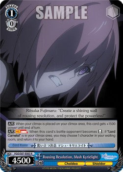 Rousing Resolution, Mash Kyrielight - Fate/Grand Order THE MOVIE Divine Realm of the Round Table: Camelot (Rare) [FGO/S87-083]