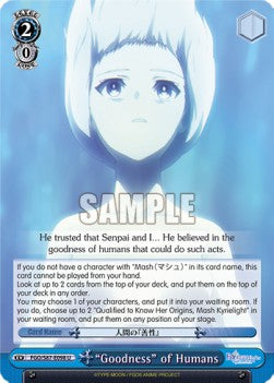 "Goodness" of Humans - Fate/Grand Order THE MOVIE Divine Realm of the Round Table: Camelot (Uncommon) [FGO/S87-098]