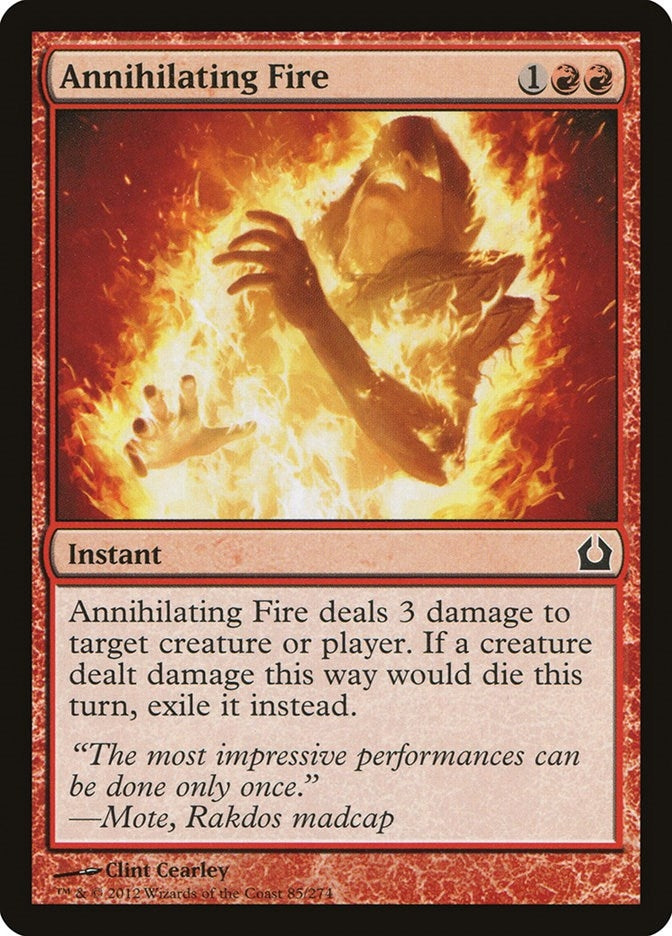 Image for Annihilating Fire (Return to Ravnica) (85) - Magic: The Gathering