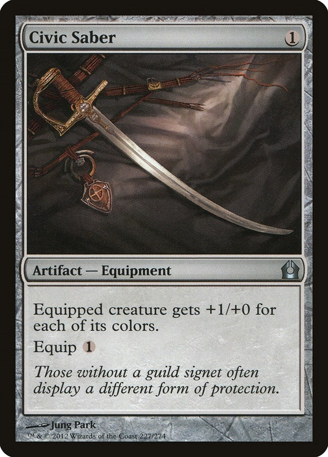 Image for Civic Saber (Return to Ravnica) (227) - Magic: The Gathering