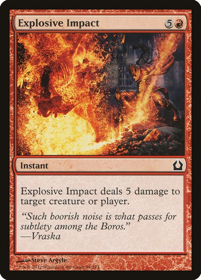 Image for Explosive Impact (Return to Ravnica) (94) - Magic: The Gathering