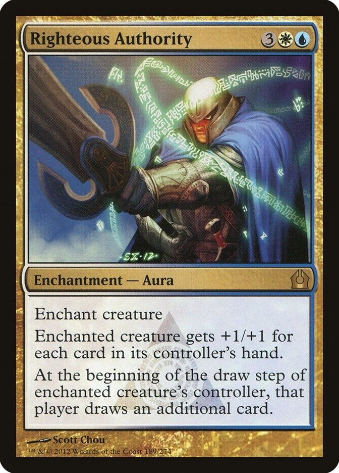 Image for Righteous Authority (Return to Ravnica) (189) - Magic: The Gathering