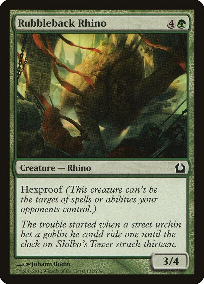 Image for Rubbleback Rhino (Return to Ravnica) (132) - Magic: The Gathering