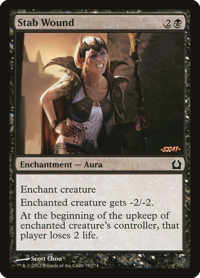 Image for Stab Wound (Return to Ravnica) (78) - Magic: The Gathering