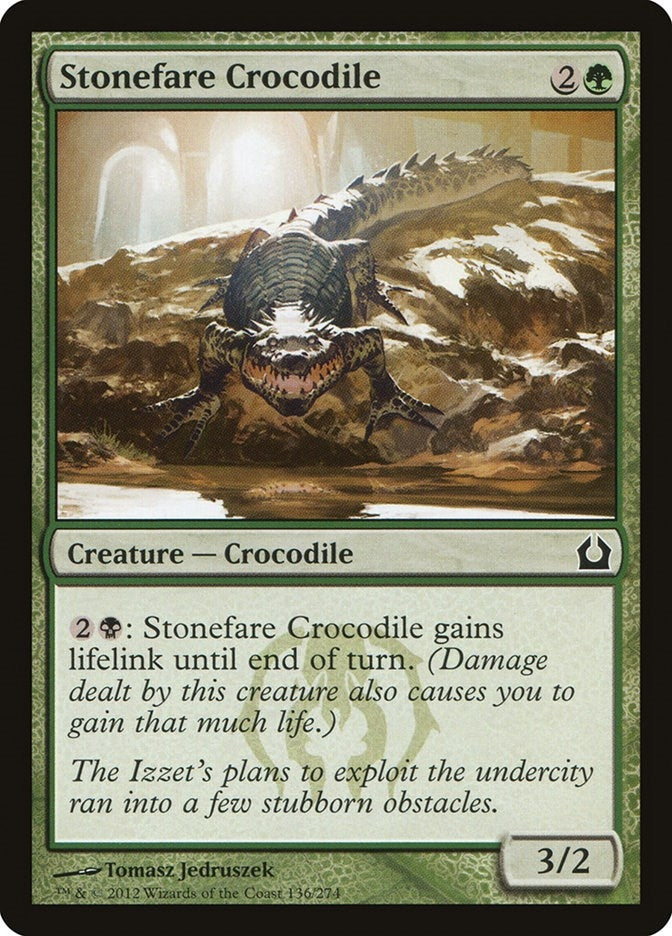 Image for Stonefare Crocodile (Return to Ravnica) (136) - Magic: The Gathering