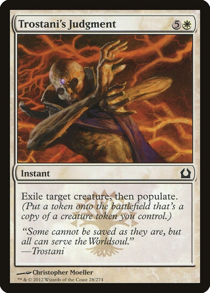 Image for Trostani's Judgment (Return to Ravnica) (28) - Magic: The Gathering