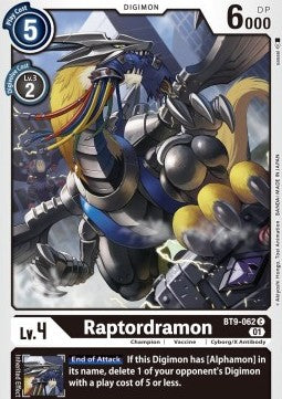 Raptordramon (BT9-062) - X Record (Common) [BT-09-062]