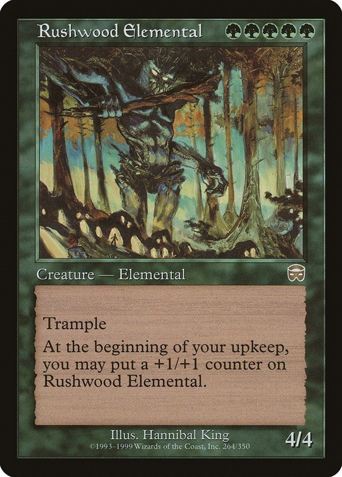 Image for Rushwood Elemental (Mercadian Masques) (264) - Magic: The Gathering