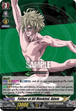 Father of All Mankind Adam (V.1 - Triple Rare) - Record of Ragnarok (Triple Rare) [D-TB02-005] - Cardfight!! Vanguard