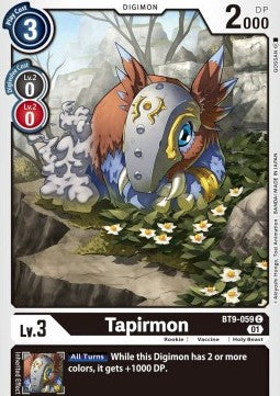 Tapirmon (BT9-059) - X Record (Common) [BT-09-059]