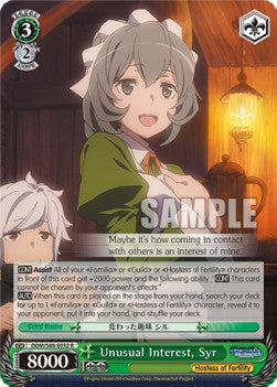 Unusual Interest, Syr (V.1 - Rare) - Is It Wrong to Try to Pick Up Girls in a Dungeon? (Rare) [DDM/S88-032]
