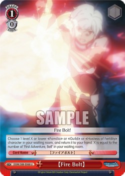 【Fire Bolt】 - Is It Wrong to Try to Pick Up Girls in a Dungeon? (Uncommon) [DDM/S88-068]