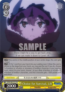 Choice for Survival, Lili (V.1 - Promo) - Is It Wrong to Try to Pick Up Girls in a Dungeon? (Promo) [DDM/S88-101]