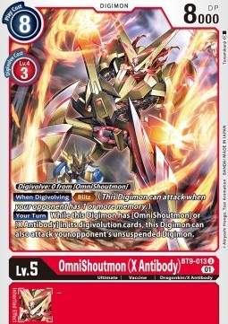 OmniShoutmon (X Antibody) (BT9-013) - X Record (Uncommon) [BT-09-013]