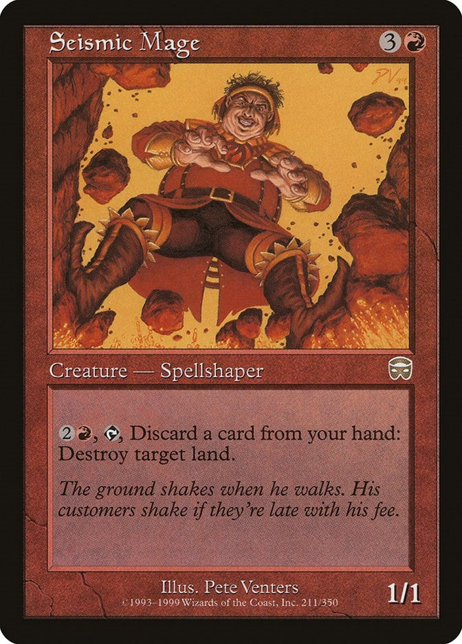 Image for Seismic Mage (Mercadian Masques) (211) - Magic: The Gathering