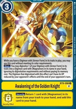 Awakening of the Golden Knight (BT9-098) - X Record (Common) [BT-09-098]