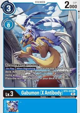 Gabumon (X Antibody) (BT9-020) (V.1) - X Record (Uncommon) [BT-09-020]