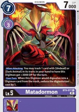 Matadormon (BT9-077) - X Record (Common) [BT-09-077]
