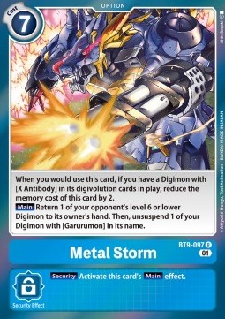 Metal Storm (BT9-097) - X Record (Rare) [BT-09-097]