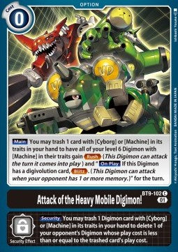 Attack of the Heavy Mobile Digimon! (BT9-102) - X Record (Common) [BT-09-102]