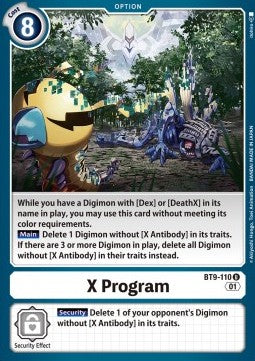 X Program (BT9-110) - X Record (Uncommon) [BT-09-110]
