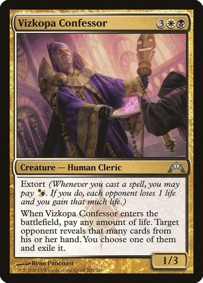 Image for Vizkopa Confessor (Gatecrash) (205) - Magic: The Gathering