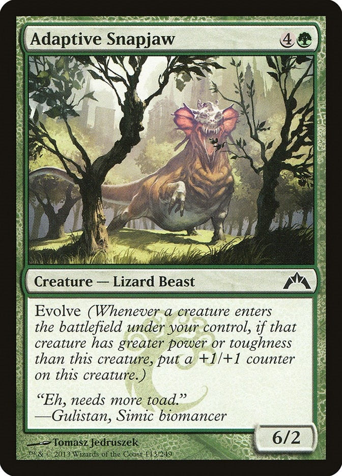Image for Adaptive Snapjaw (Gatecrash) (113) - Magic: The Gathering
