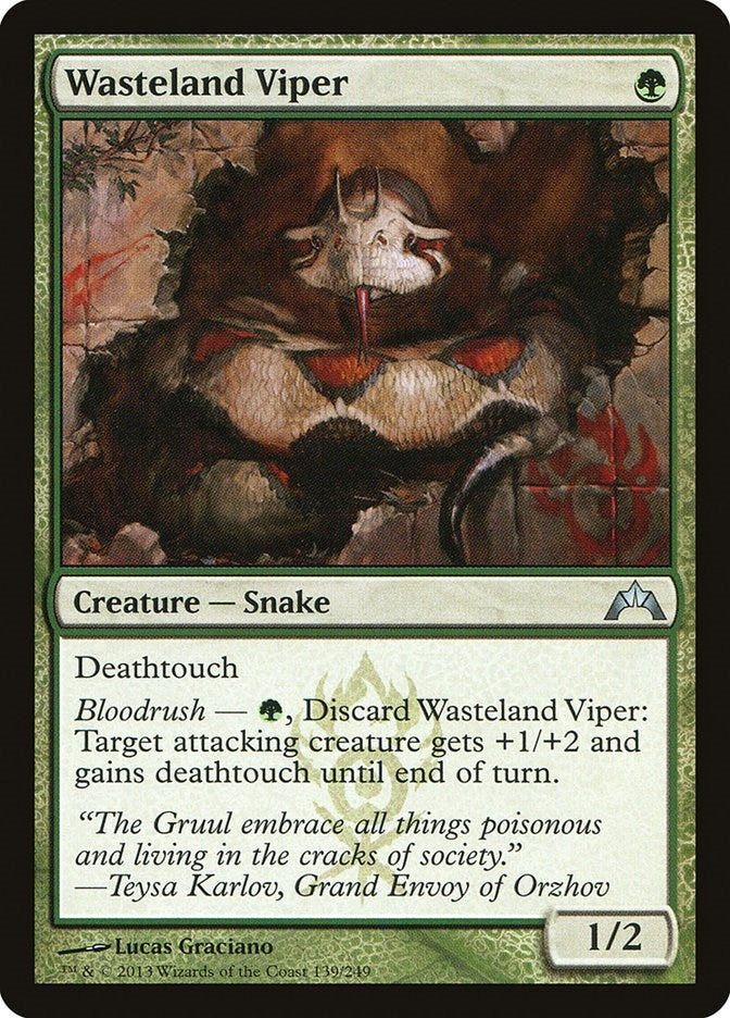 Image for Wasteland Viper (Gatecrash) (139) - Magic: The Gathering