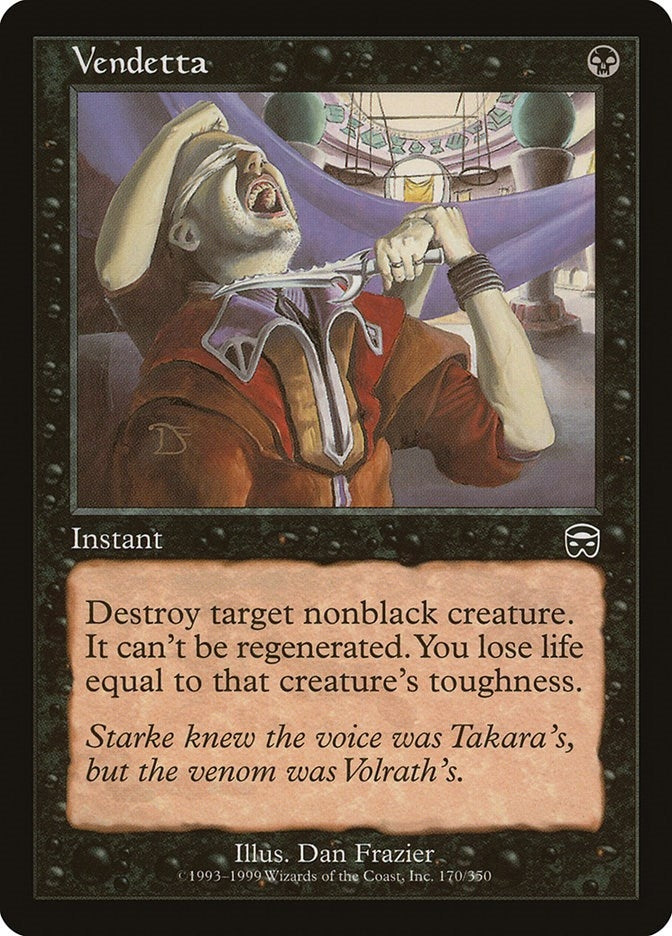 Image for Vendetta (Mercadian Masques) (170) - Magic: The Gathering