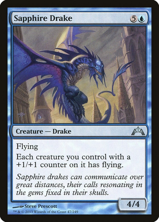 Image for Sapphire Drake (Gatecrash) (47) - Magic: The Gathering