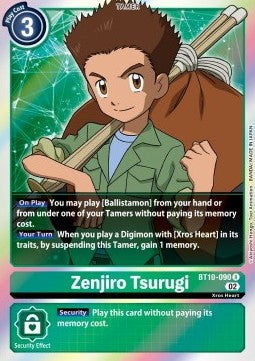 Zenjiro Tsurugi (BT10-090) - Xros Encounter (Rare) [BT-10-090]