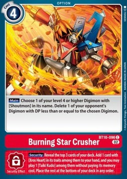 Burning Star Crusher (BT10-096) - Xros Encounter (Common) [BT-10-096]