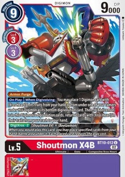 Shoutmon X4B (BT10-012) - Xros Encounter (Uncommon) [BT-10-012]