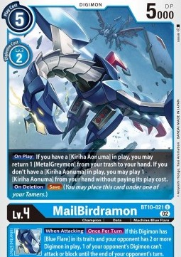 MailBirdramon (BT10-021) - Xros Encounter (Uncommon) [BT-10-021]