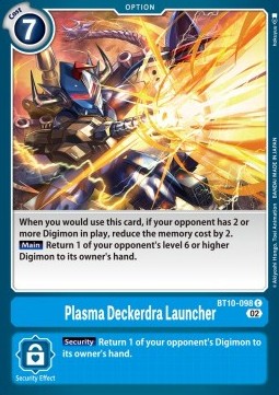 Plasma Deckerdra Launcher (BT10-098) - Xros Encounter (Common) [BT-10-098]