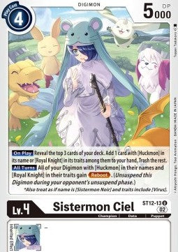 Sistermon Ciel (ST12-13) - Starter Deck: Jesmon (Uncommon) [ST-12-13]