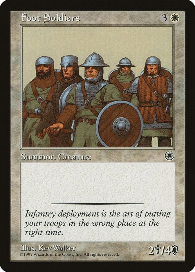 Image for Foot Soldiers (Portal) - Magic: The Gathering
