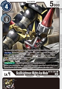 SkullKnightmon: Mighty Axe Mode (BT10-061) - Xros Encounter (Common) [BT-10-061]