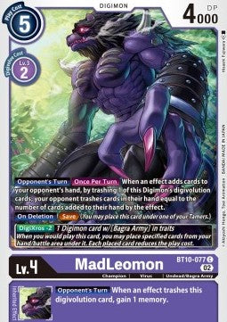 MadLeomon (BT10-077) - Xros Encounter (Common) [BT-10-077]
