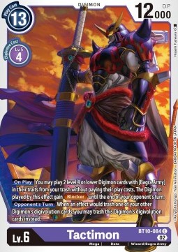 Tactimon (BT10-084) - Xros Encounter (Common) [BT-10-084]