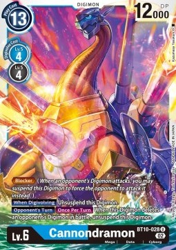 Cannondramon (BT10-028) - Xros Encounter (Uncommon) [BT-10-028]